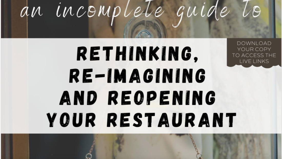 Before You Re-Open Your Restaurant, Read This